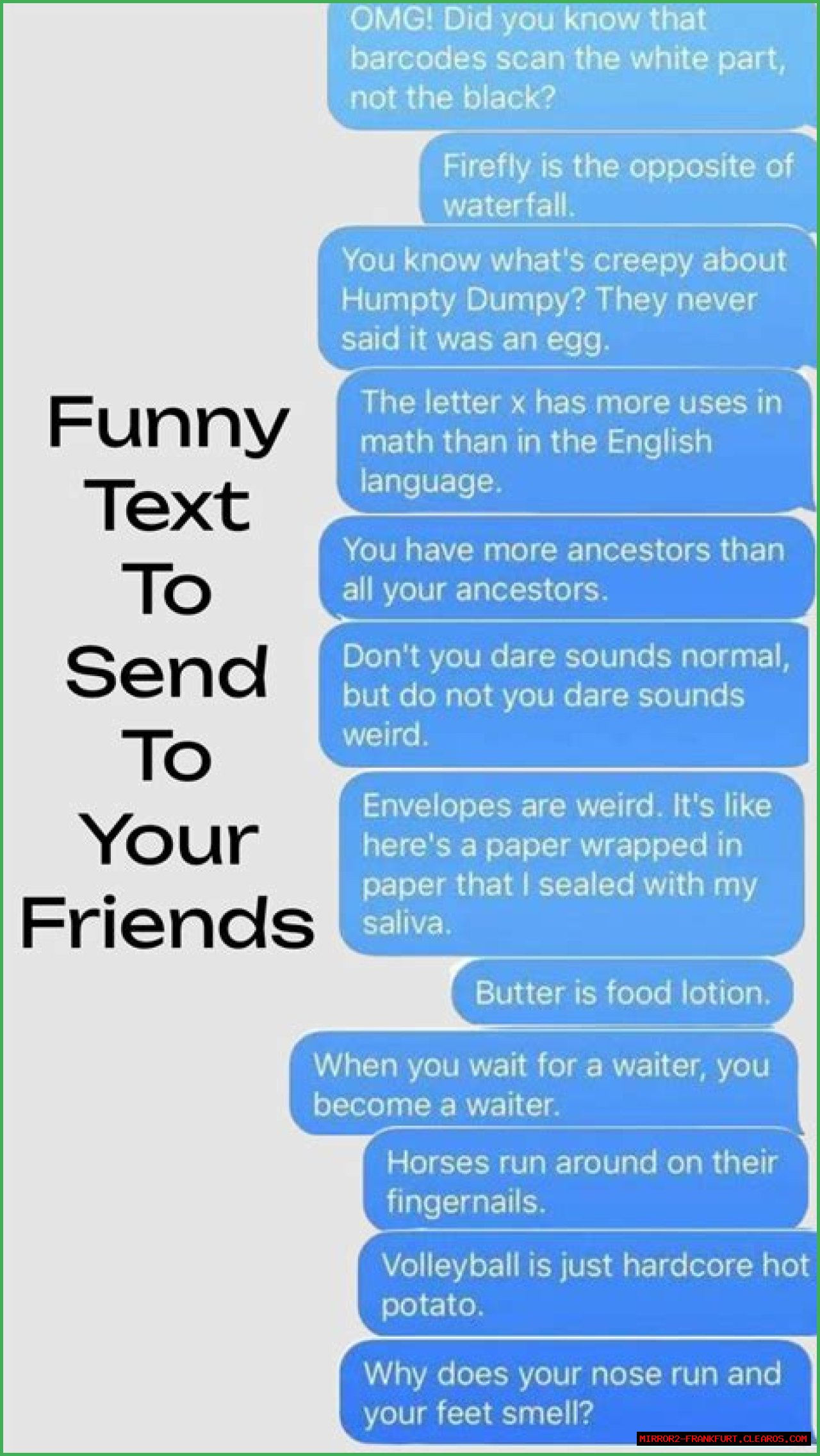 Hilarious Texts To Keep Your Friends Laughing